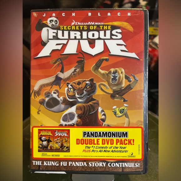 Kung Fu Panda & Secrets Of The Furious Five 🐼 Double DVD Pack SEALED - Picture 4 of 7